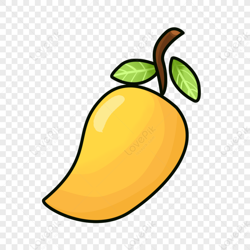 Cartoon Mango Clipart,delicious,mangifera Indica,round Leaf PNG Image ...