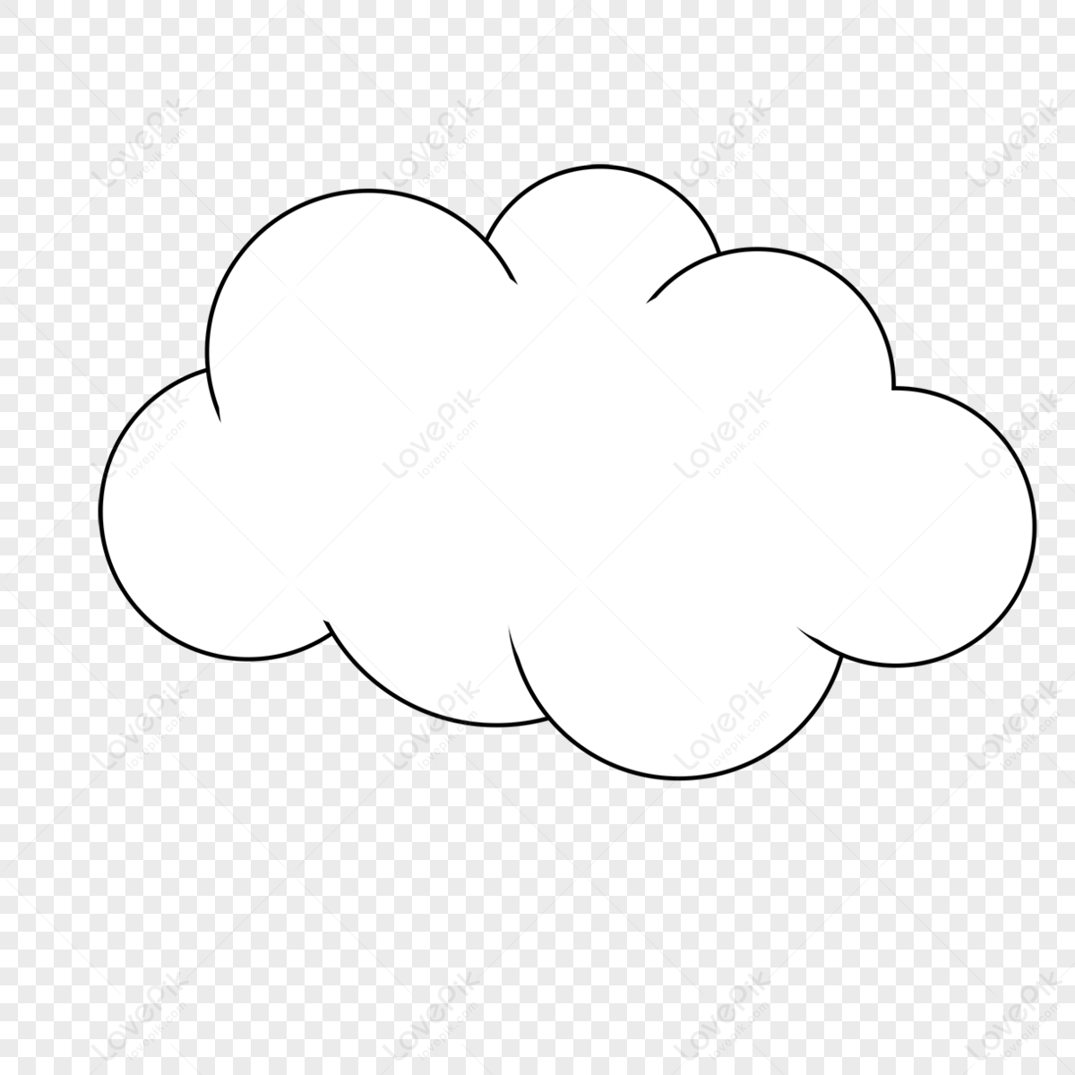 Classic White Clouds Clipart,cloud Material,cartoon Cloud,classical ...