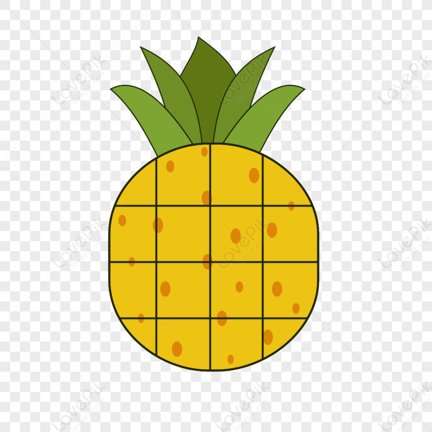 Concise Image Pineapple Clipart,full,fragrance,stick Figure PNG Image ...