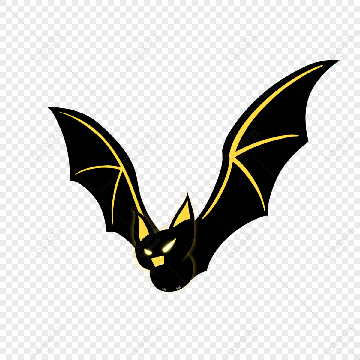 Flying Glowing Bat Clip Art,flying Bats,cute Bat,winged Bat PNG Picture ...