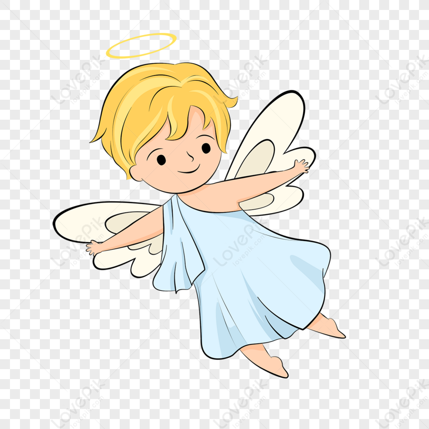 Flying Blond Angel Boy Simple Strokes,the Boys,stick Figure PNG Free ...