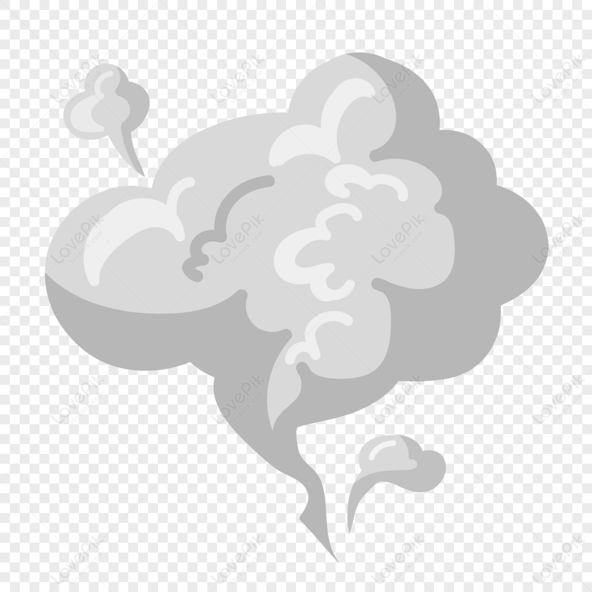 Gray Steam Smoke,ascending Gas Mass,gas Mass,rising Smoke Cloud PNG ...