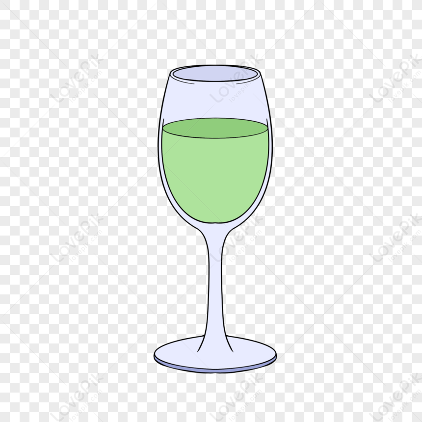 Glass Cups Clipart Transparent PNG Hd, Hand Drawn Cartoon Style