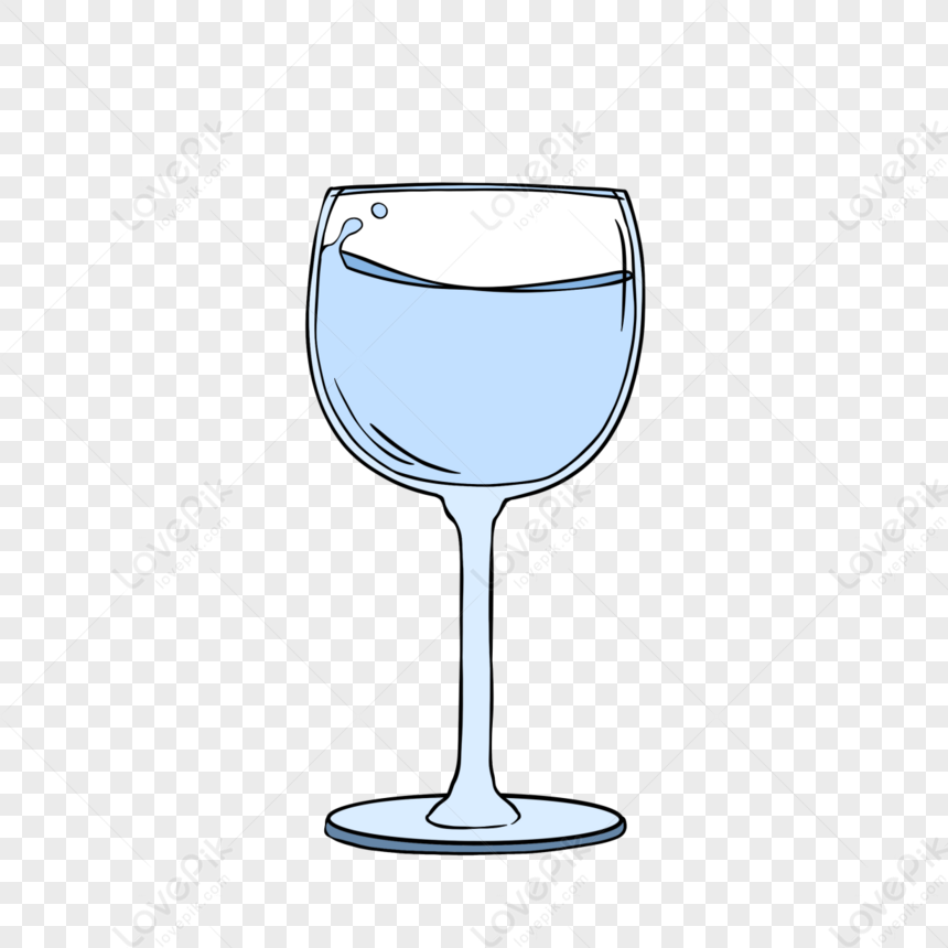 Glass Cups Clipart Transparent PNG Hd, Hand Drawn Cartoon Style