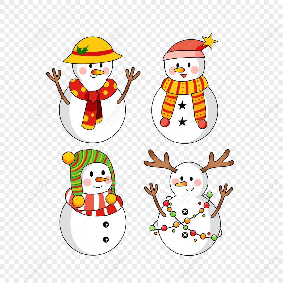 Hand Drawn Snowman PNG Image, Hand Drawn Cartoon Cute Christmas Snowman,  Snowman Clipart, Snowman, Christmas PNG Image For Free Download