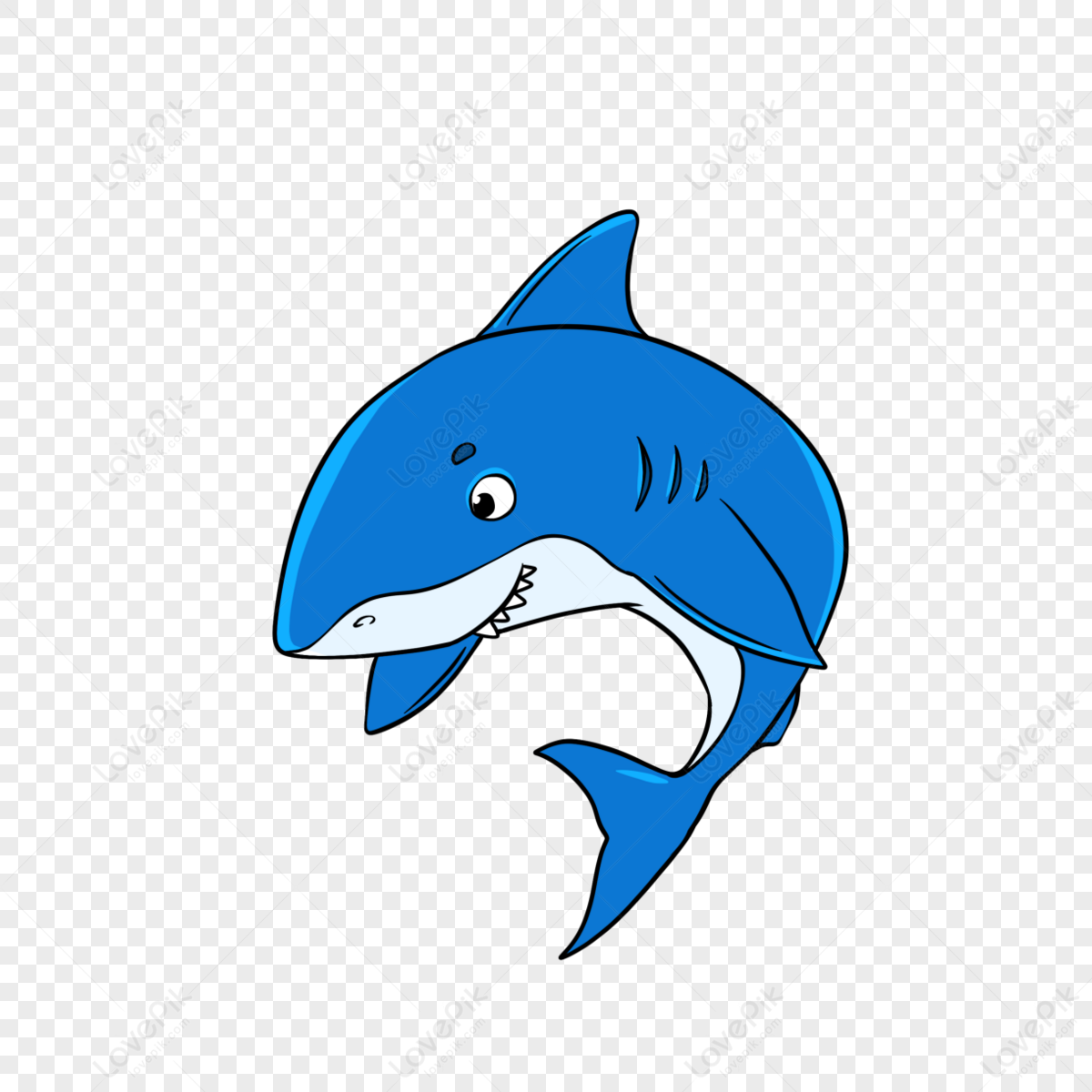 Hand Drawn Ocean Shark Clipart Cartoon Style,carnivores,paint Hand PNG ...