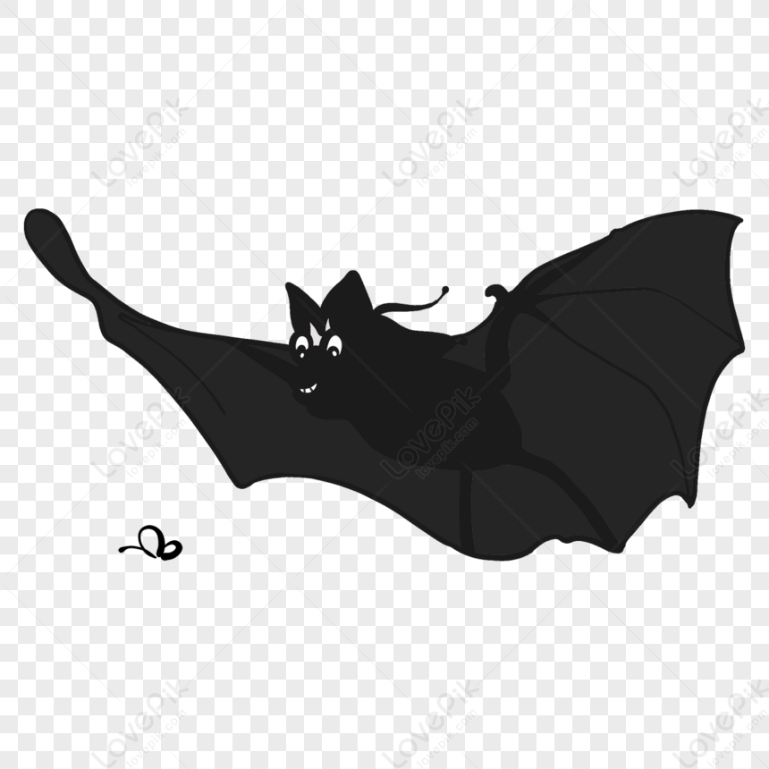 Hunting Food Bat Clipart,black,anime,silhouette PNG Transparent And ...