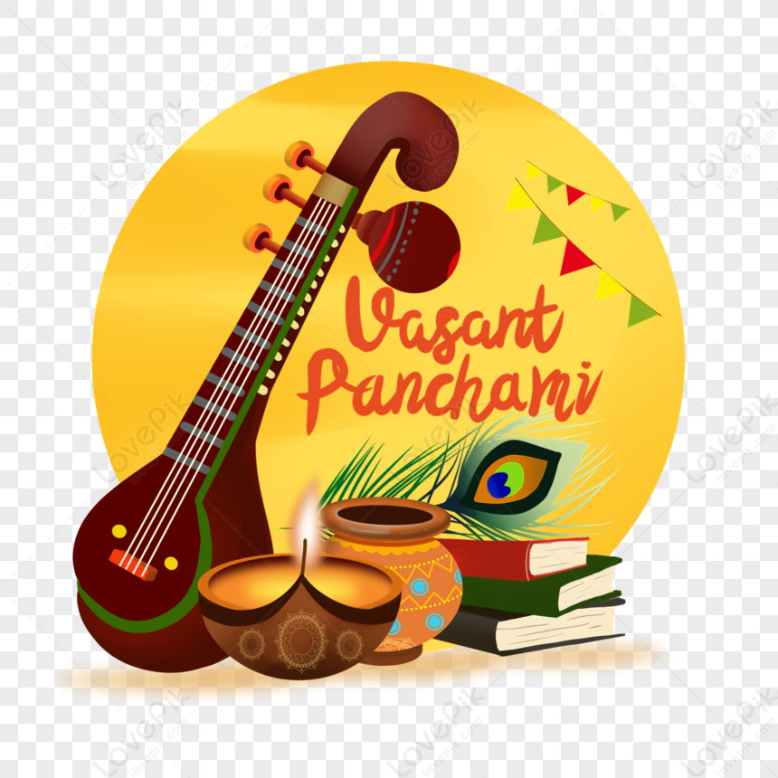 Hindu festival vasant panchami Royalty Free Vector Image