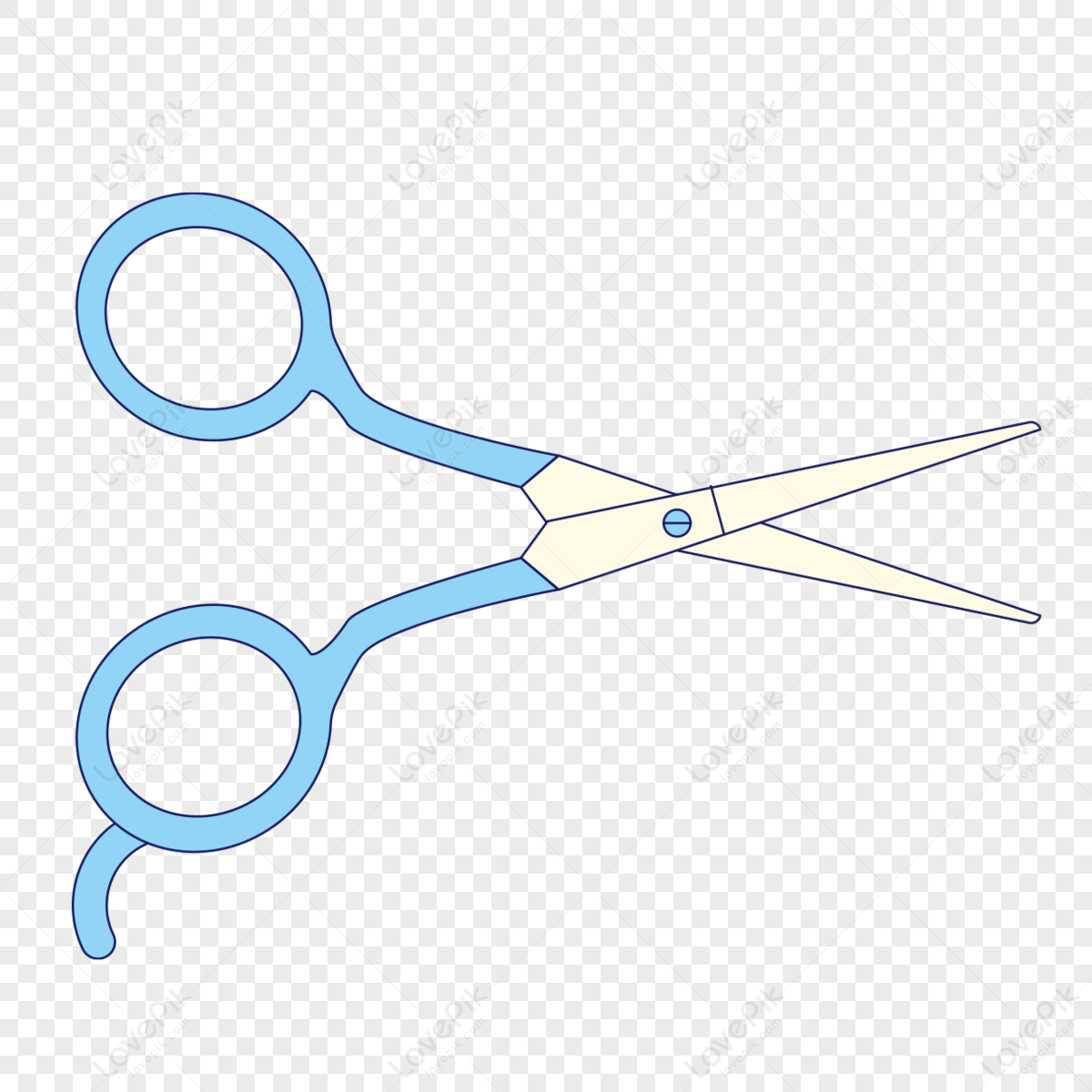 Blue Scissors transparent PNG - StickPNG