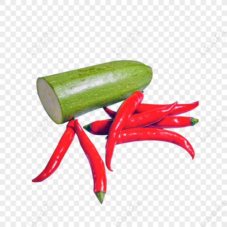 https://img.lovepik.com/png/20231013/Long-slender-red-chili-fresh-zucchini-edible-squash_195369_wh860.png