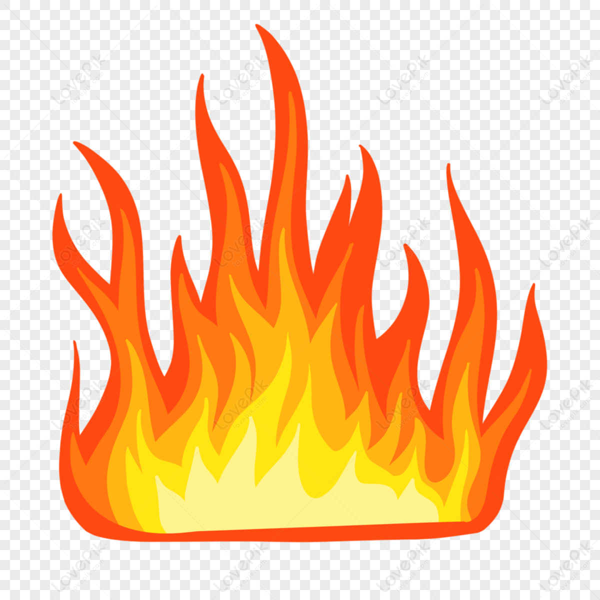 Orange Yellow Burning Flame Clipart,lohri,combustion PNG Image And ...