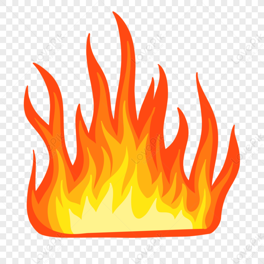 Orange Yellow Burning Flame Clipart,lohri,combustion PNG Image And ...