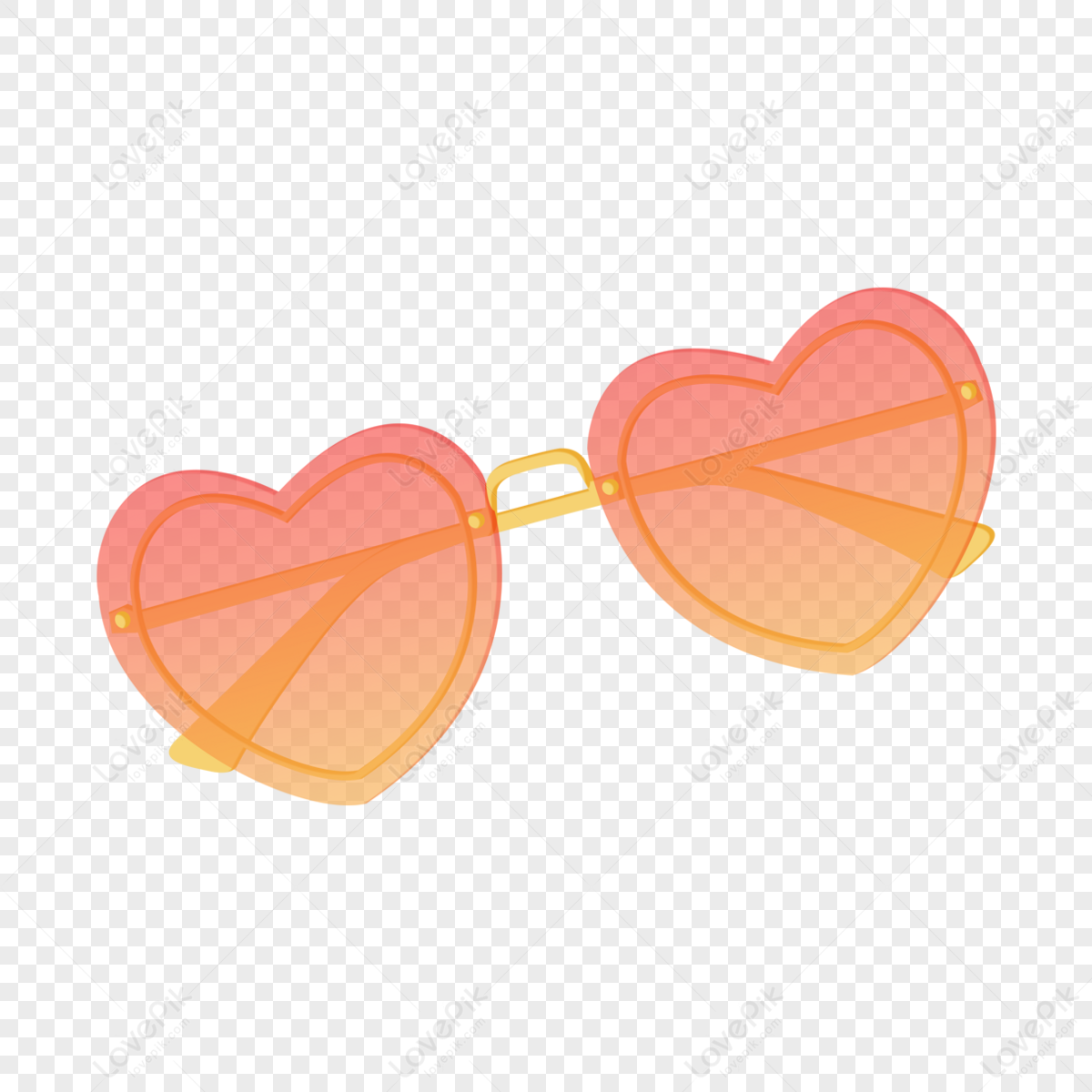 Heart Mirror Sunglasses