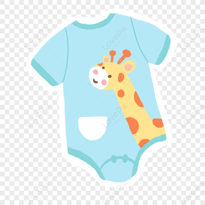 Sky Blue Childrens Clothing Texture With Giraffe Pattern,birthday ...