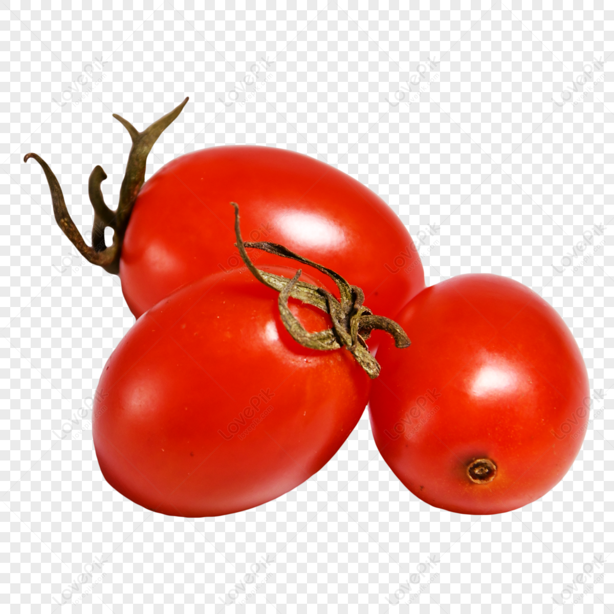 Three red fruit small tomatoes,sour and sweet,vegetables,sweet and sour png...