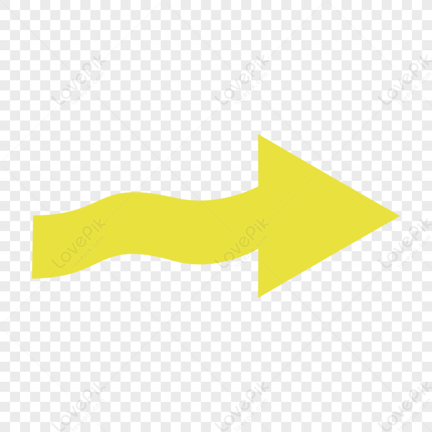 Yellow Curve Arrow Clip Art,curved Arrows,line,distorted PNG Hd ...