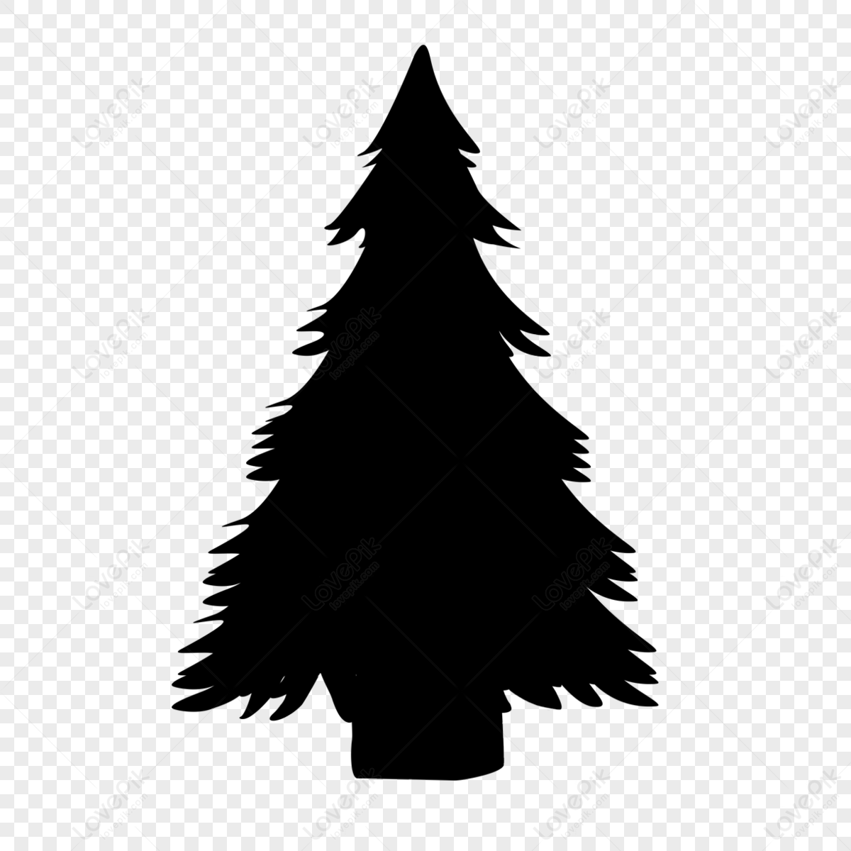 black christmas tree silhouette,noel,cupaniopsis anacardioides,evergreen plants png picture