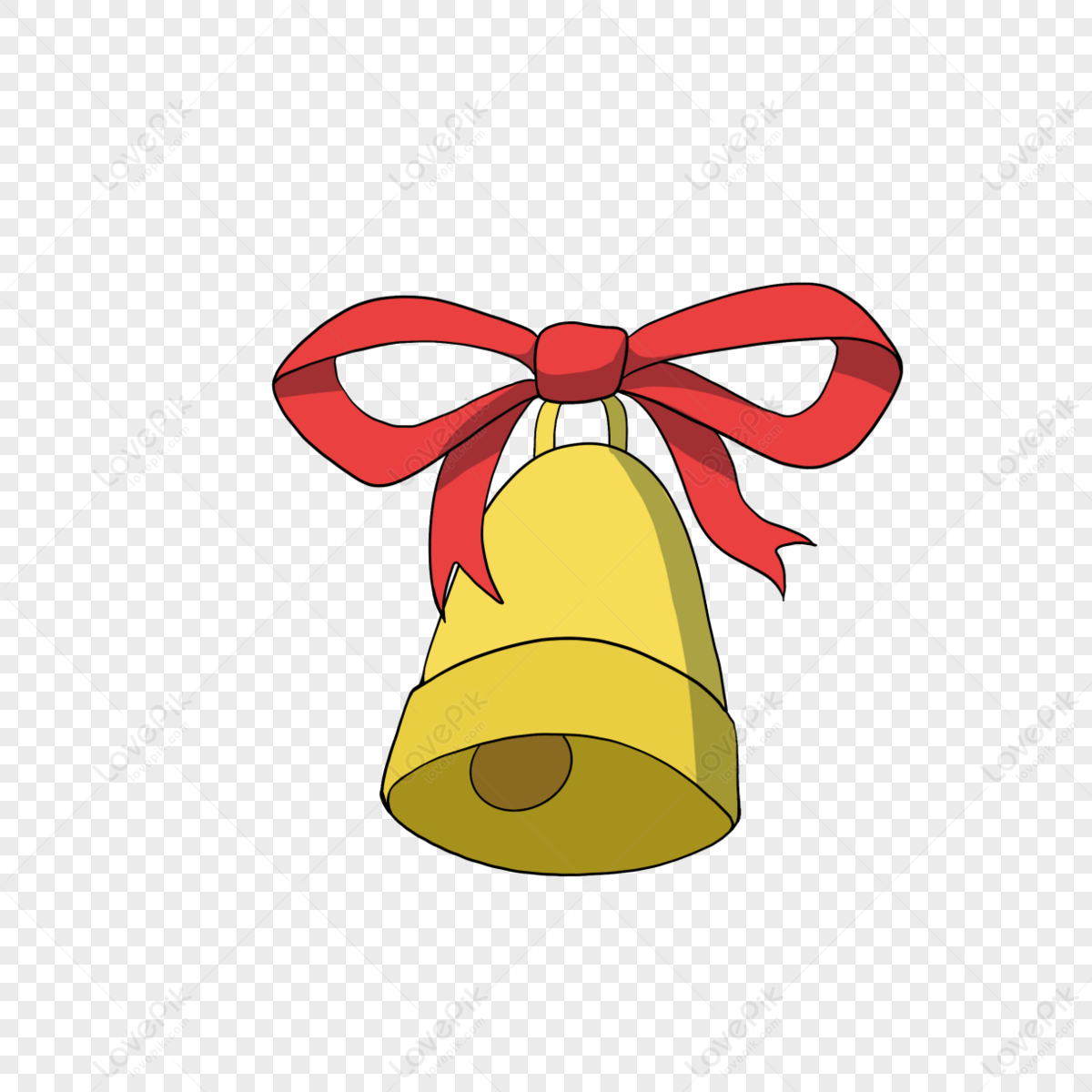 Christmas Bell White Transparent, Christmas Cartoon Bell, Holiday, Christmas,  Hand Draw PNG Image For Free Download