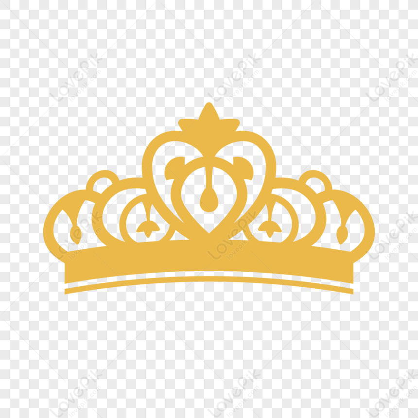 Crown Clipart Yellow Curved Crown Silhouette,flat,arc PNG Image And ...