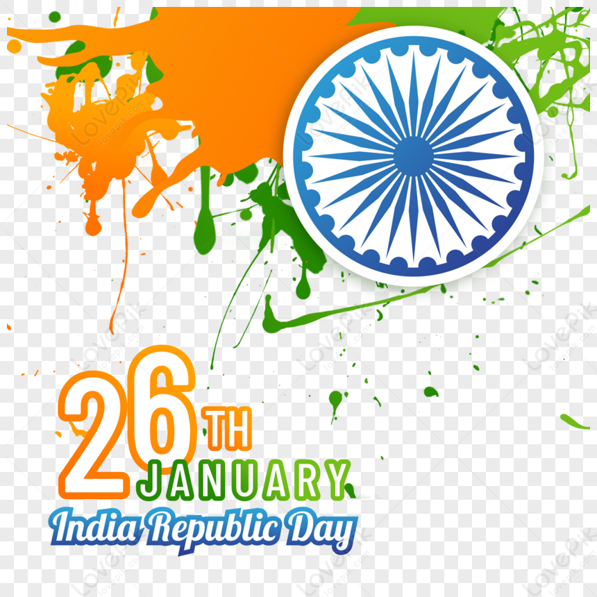 India Republic Day Paint Splatter Creativity,independence,green PNG ...