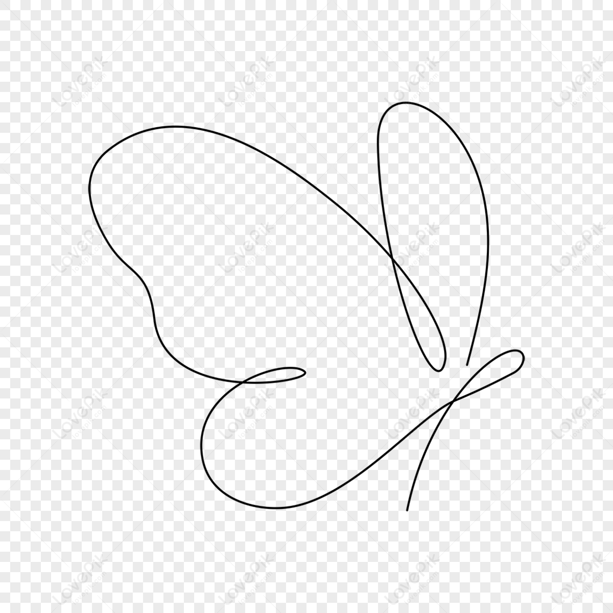 Beautiful cute butterfly line drawing clipart with abstract background  26264274 Vector Art at Vecteezy