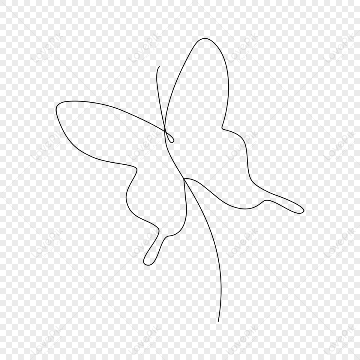 Premium Vector | Continuous one line drawing of butterfly simple butterfly  line art vector illustration