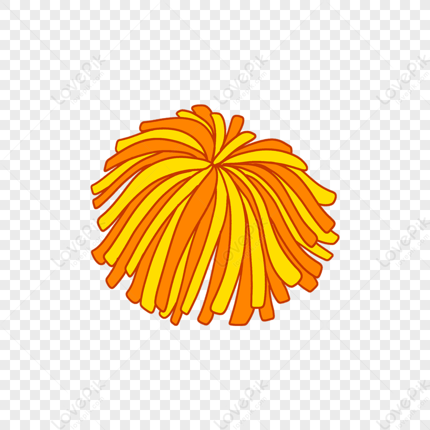 Cute Cheerleader Ball Pom Pom Clipart,pom Poms,cheerleading PNG Image ...