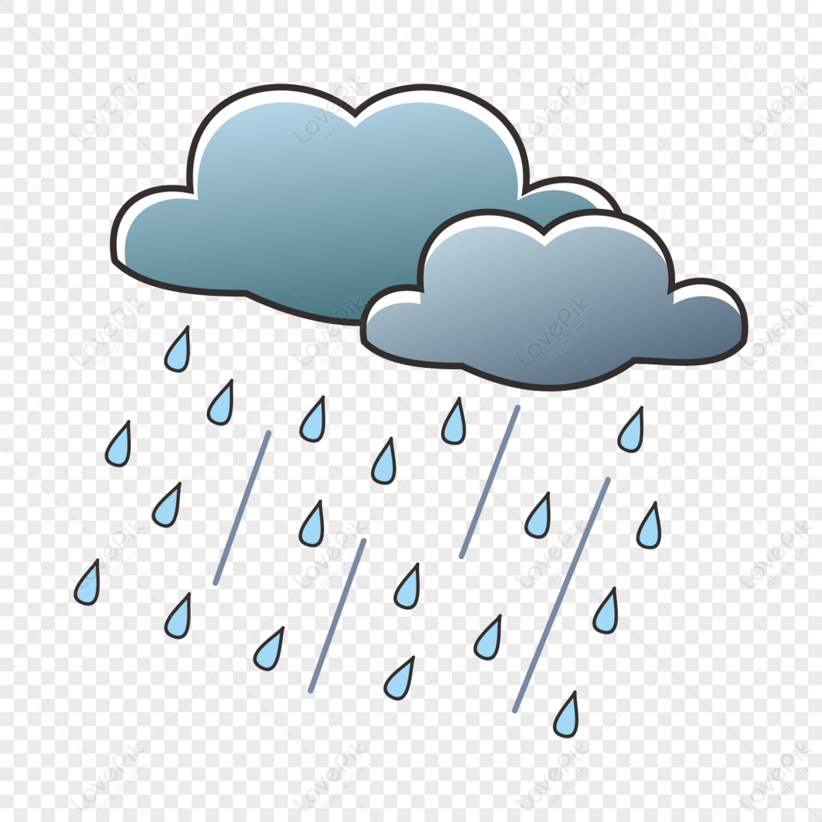 Dark Clouds And Raindrops,drizzle,clip Art,raining Cloud Free PNG And ...