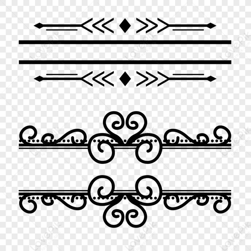 European Line Pattern Frame,black And White Lines,decorative Pattern ...