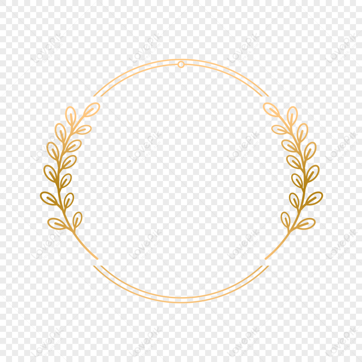 Golden Leaf Floral PNG Images With Transparent Background | Free ...