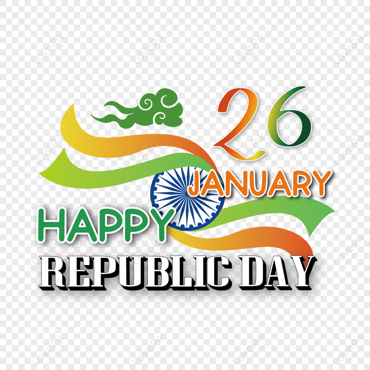 Hand Drawn Cartoon Indian Republic Day Happy Republic Day January 26 ...