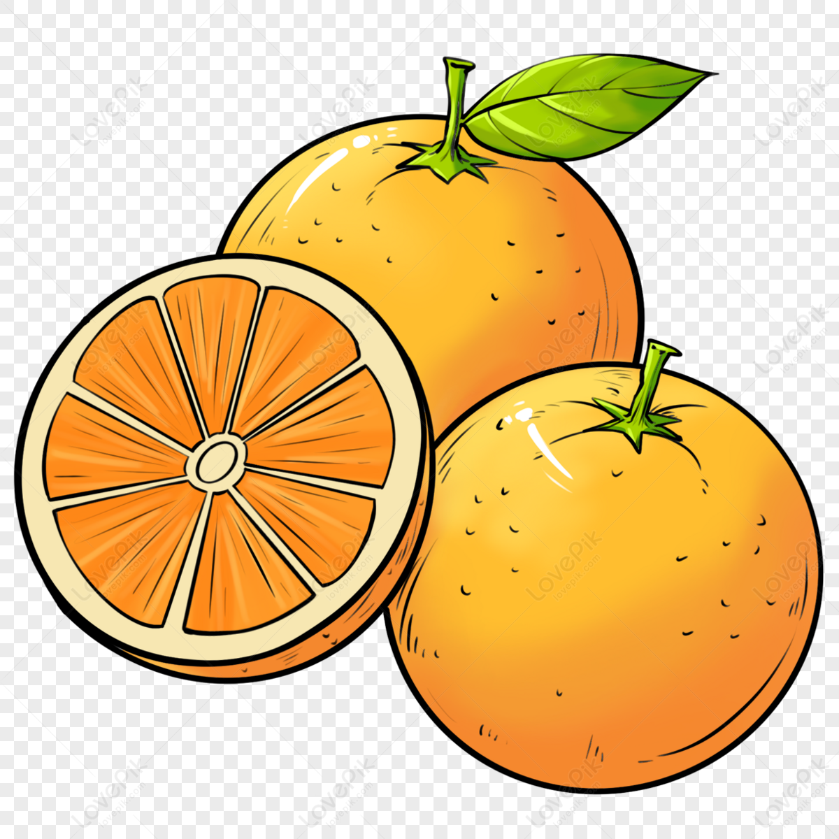 橙色橙子香橙剪貼畫orangeclipart,柳橙,柳丁PSD圖案素材免費下載，可愛卡通圖片，尺寸1200 × 1200px - Lovepik