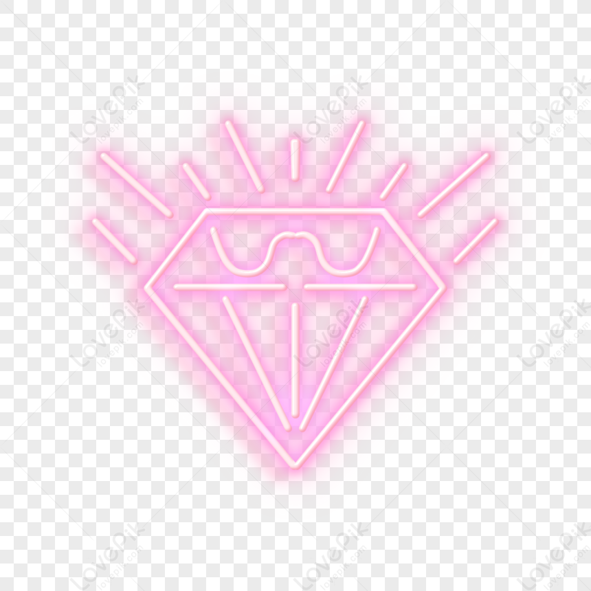 clipart de diamant rose