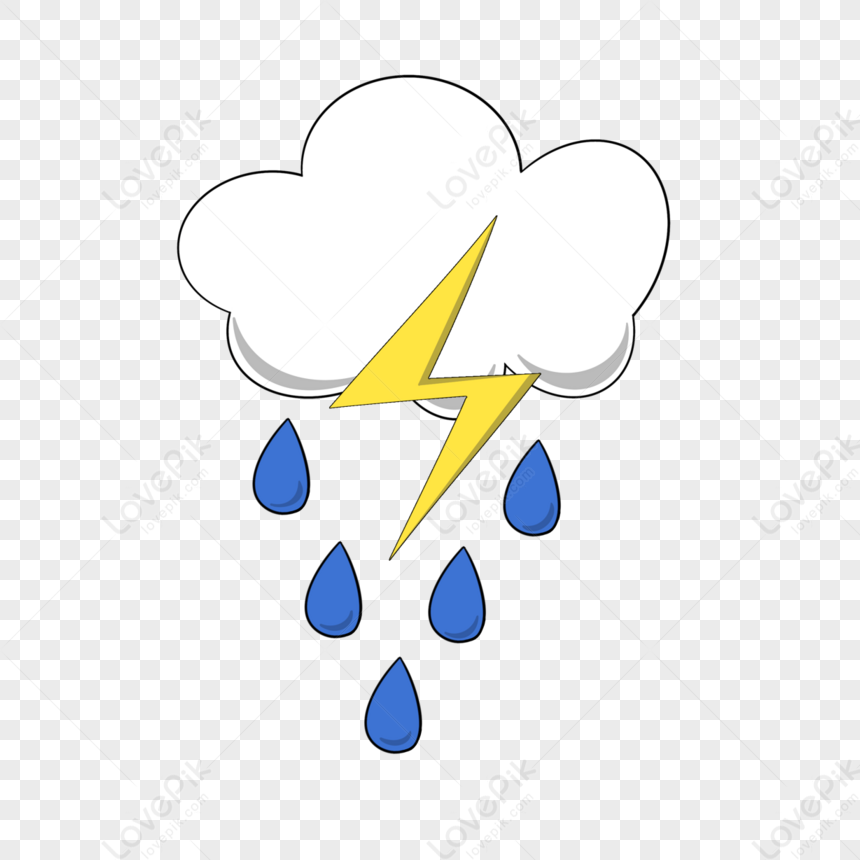 Rainy Day Cloud Lightning Clip Art,rainy Clouds,rainy Days PNG Hd ...