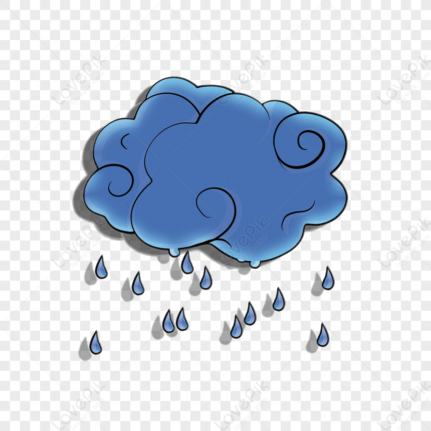 Rainy Day Dark Clouds Clipart,cartoon,rainy Days,rainstorm PNG Image ...