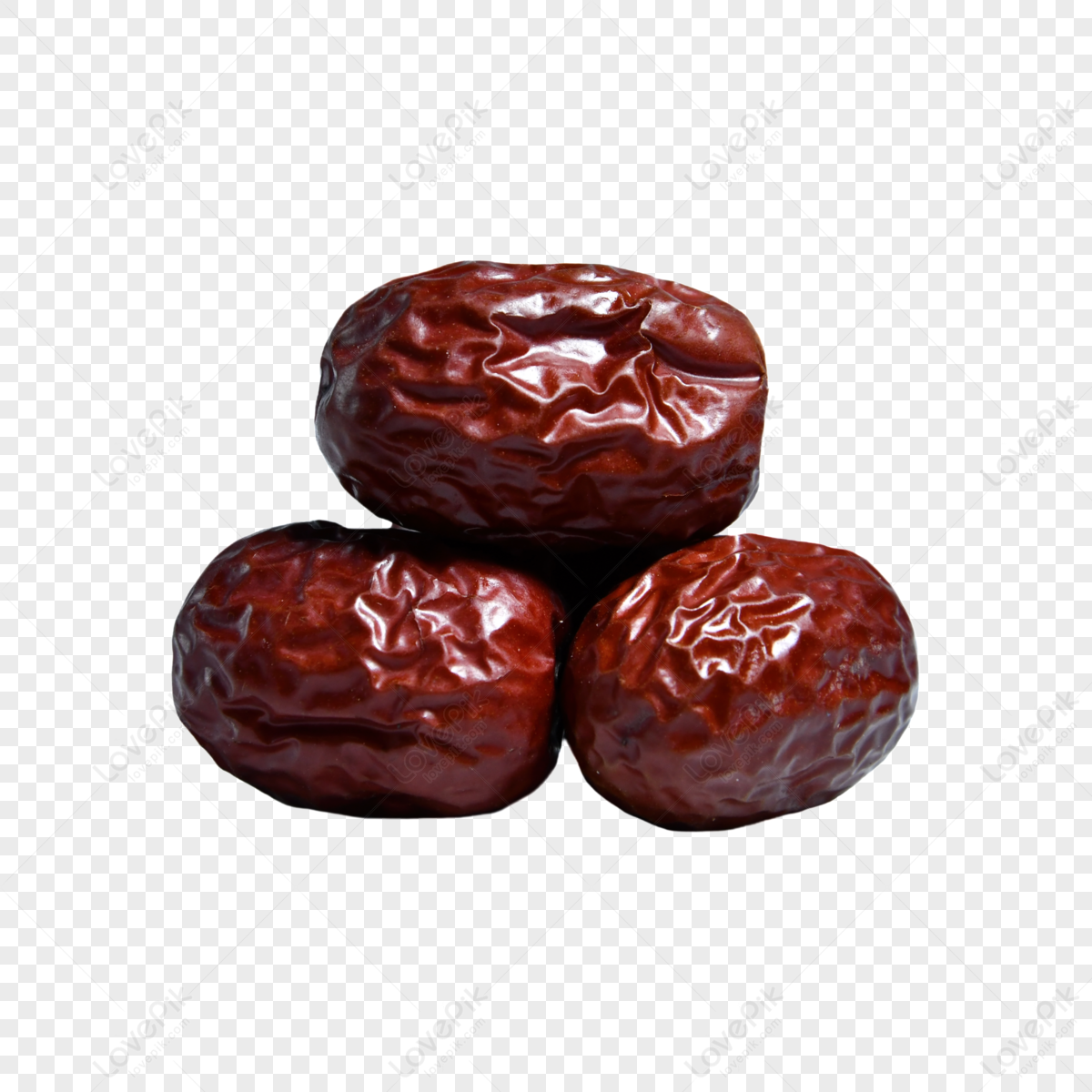 Three Big Red Dates Stacked,specialties,jujube,bright Red PNG Image ...