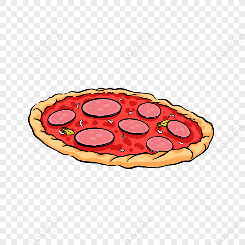 Pizza Clipart Whole Uncut Tomato Sauce Ham Pizza,whole Sheet,tomatoes ...