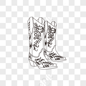 Watercolor Cowboy Boots PNG Images With Transparent Background | Free ...