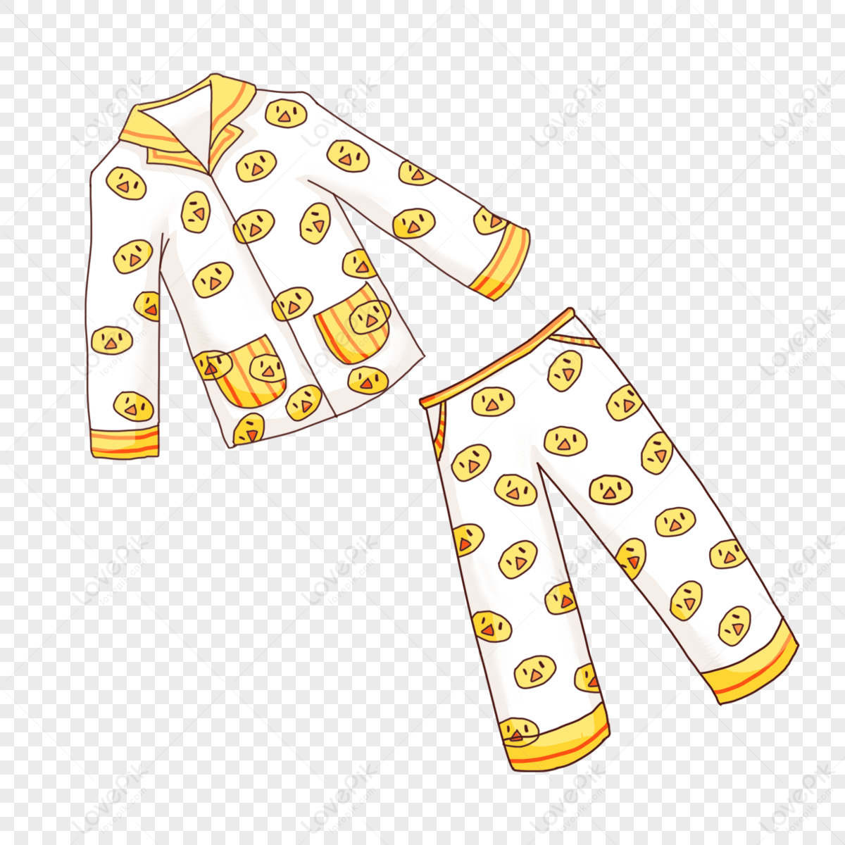 Chick Pajama Clipart,spot,pajamas,vertical Stripes PNG Free Download ...