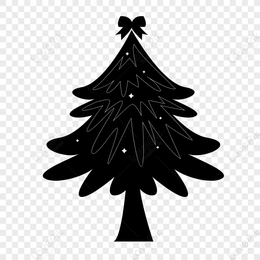 various-christmas-tree-silhouettes-christmas-trees-background-set-of