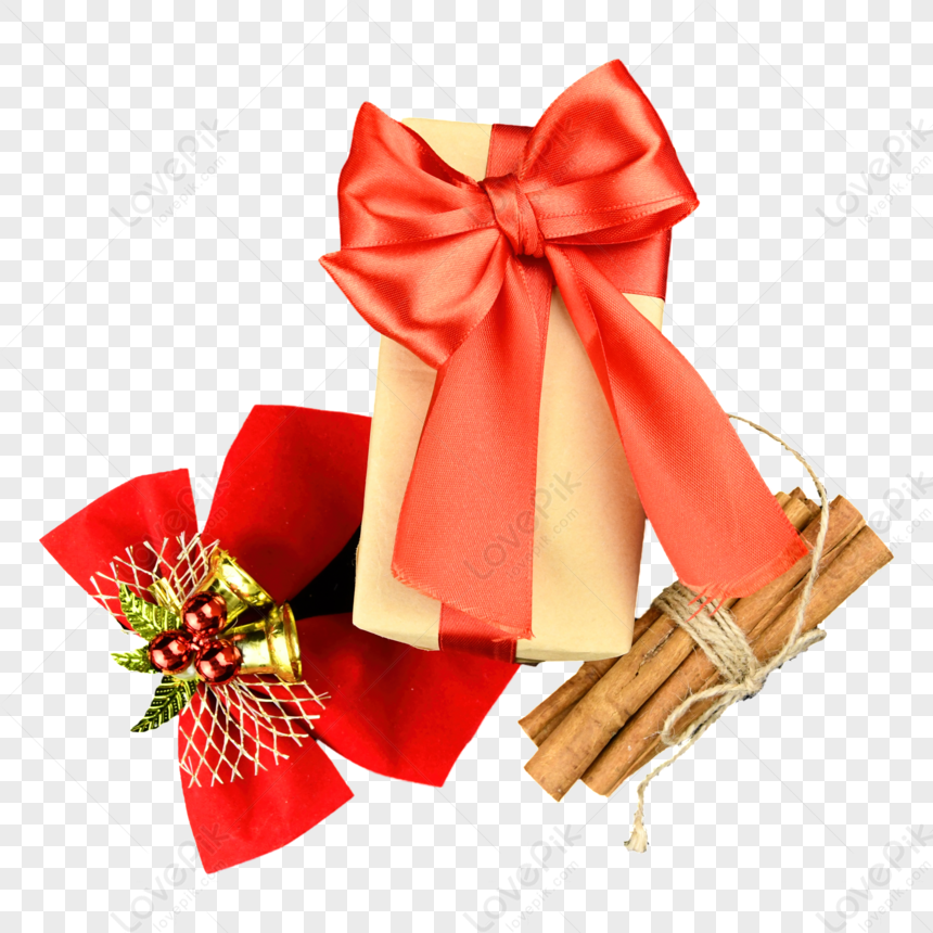 Red Ribbon Gift Box Bowknot Cannella Combinazione,natale,clipart Di Natale,fiocco  PNG Immagine Gratis, Grafica download su Lovepik