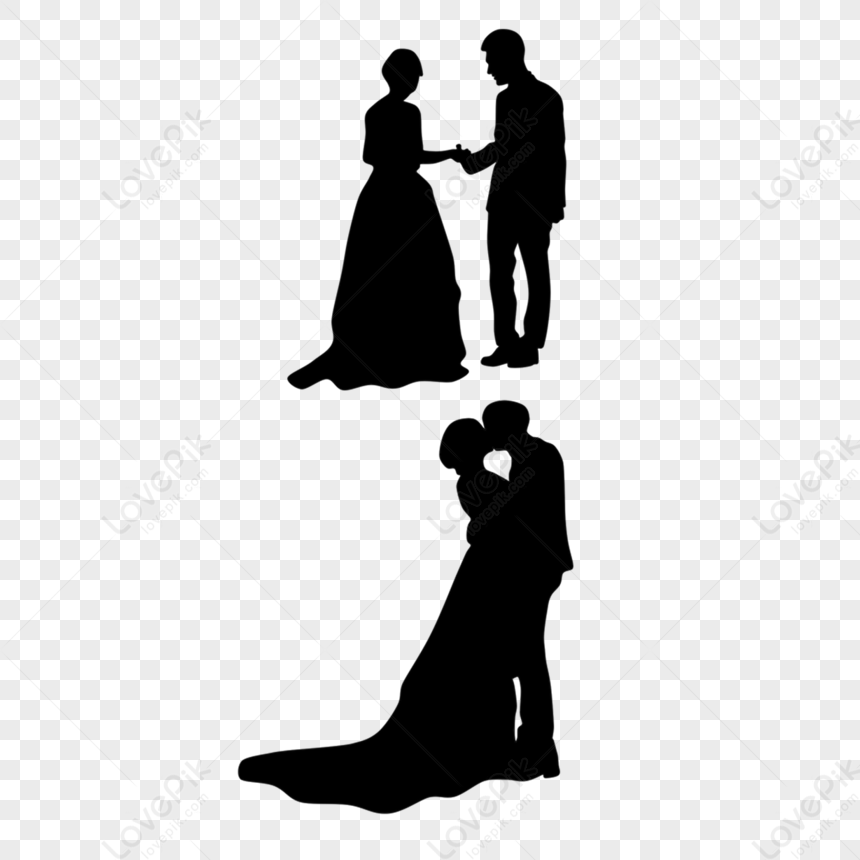 Sweet Couple Kissing Silhouette,black,husband,newcomer PNG Transparent ...