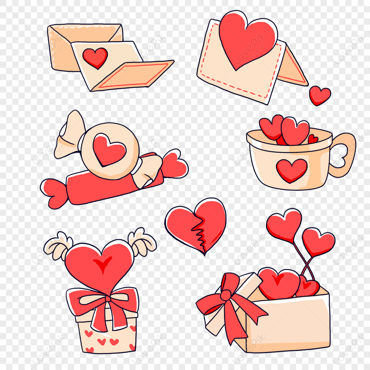 Love Letter Clipart Transparent PNG Hd, Love Letter Cartoon, Cream Love  Letter, Valentine Day Latter, Love PNG Image For Free Download