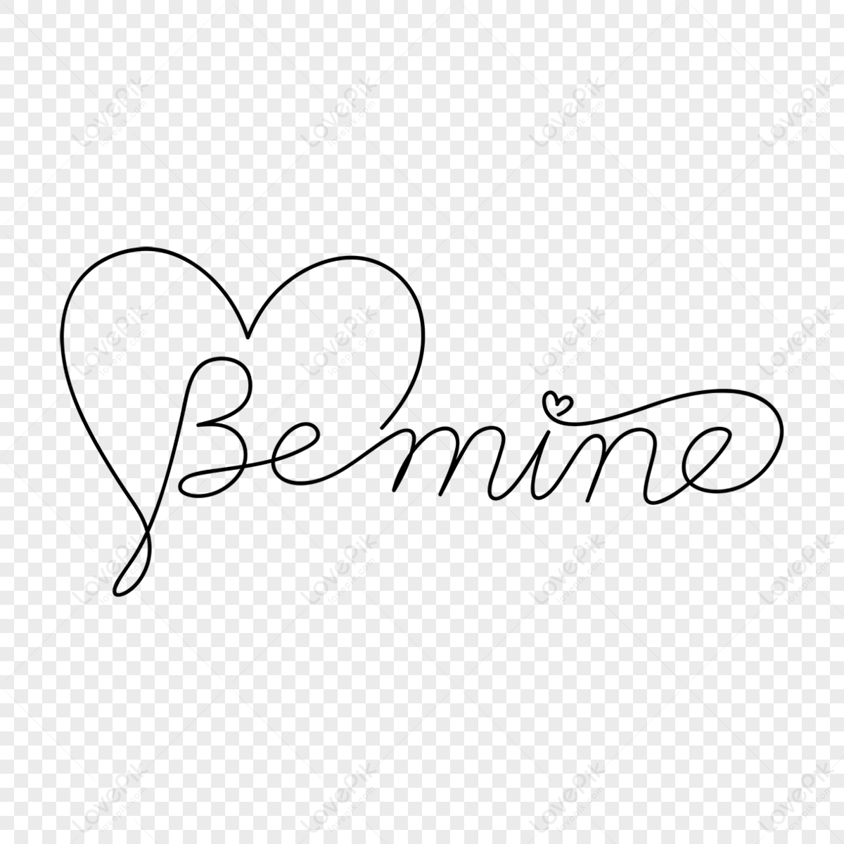 be-mine-text-png-images-with-transparent-background-free-download-on