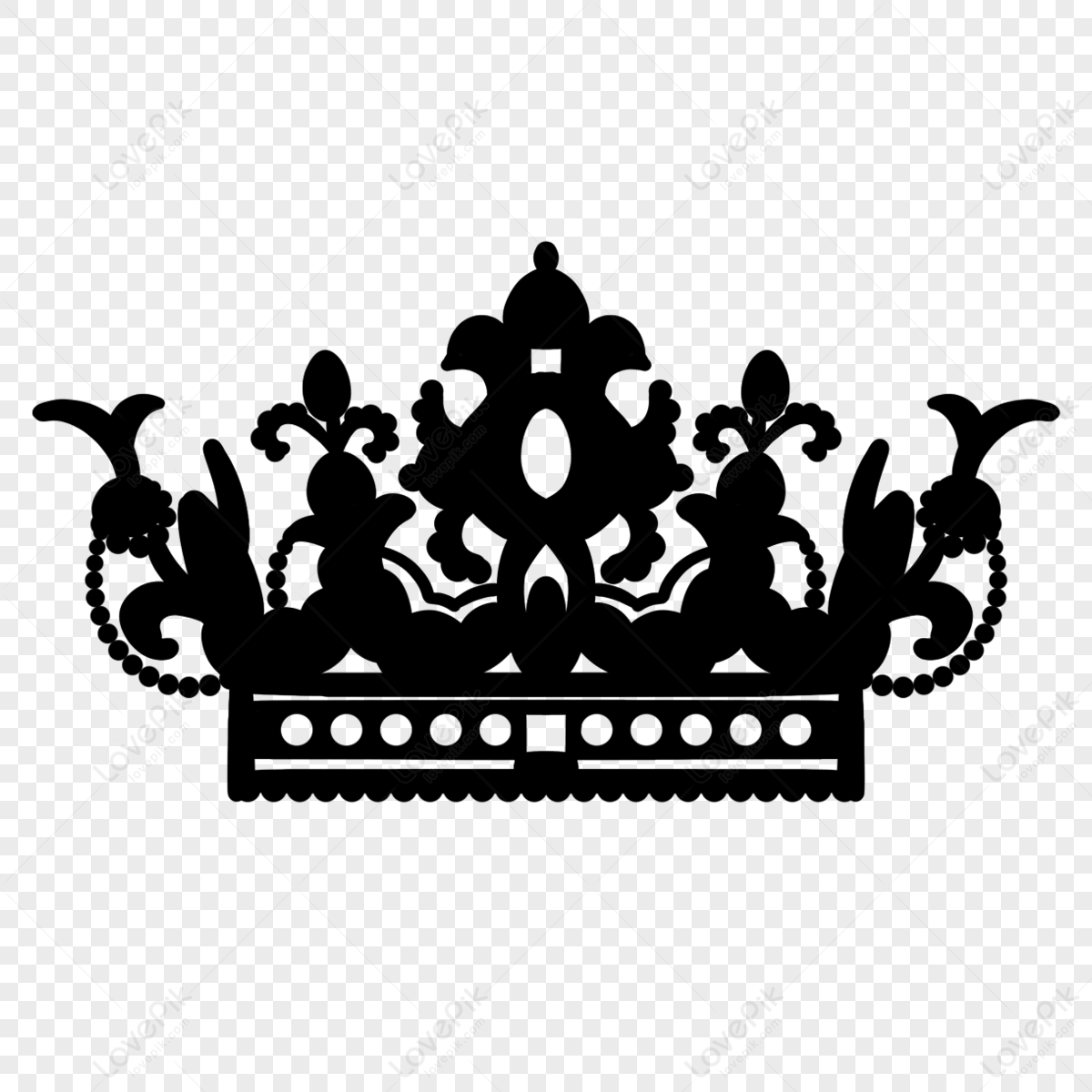 Queen Crown Silhouette PNG Images With Transparent Background | Free ...