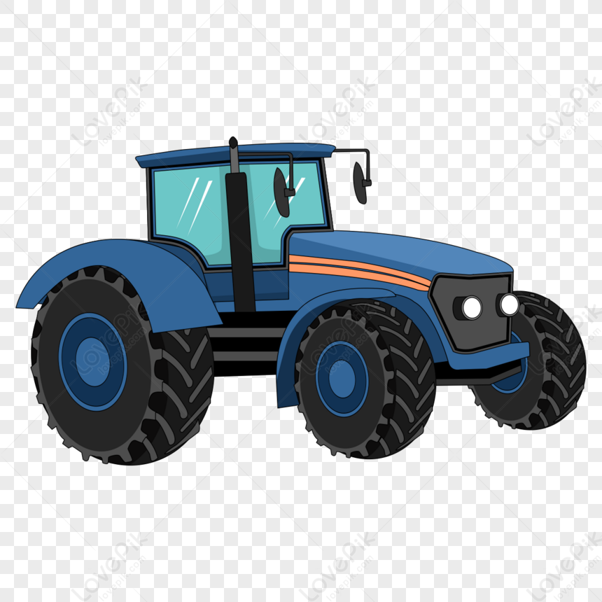 Blue Tractor Clip Art,wheel,car,wheels PNG Transparent Background And ...