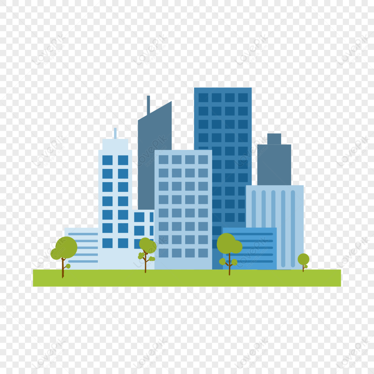 City Buildings Clipart PNG Images With Transparent Background | Free ...