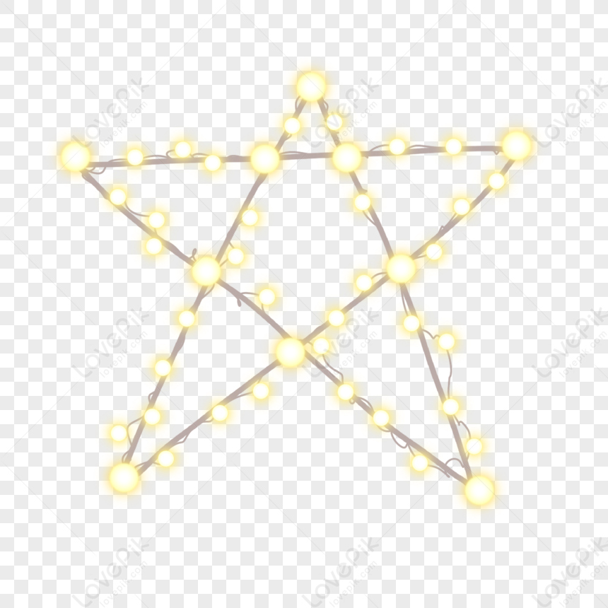 Christmas Light Christmas Star Flashing String Lights Ball Light Christmas Ornament PNG Hd