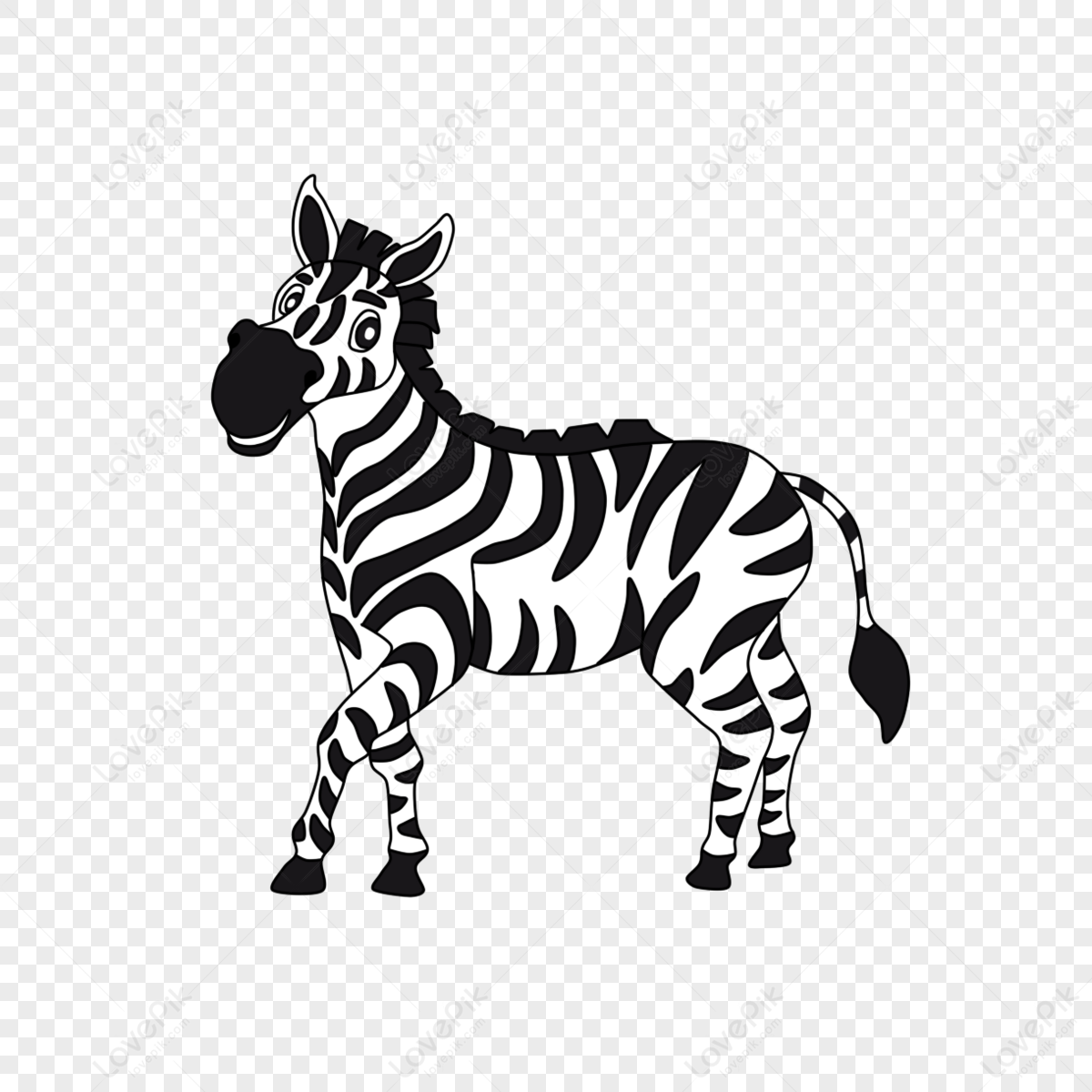 cute animal cartoon little zebra clipart,animal sketch,striped zebra png image