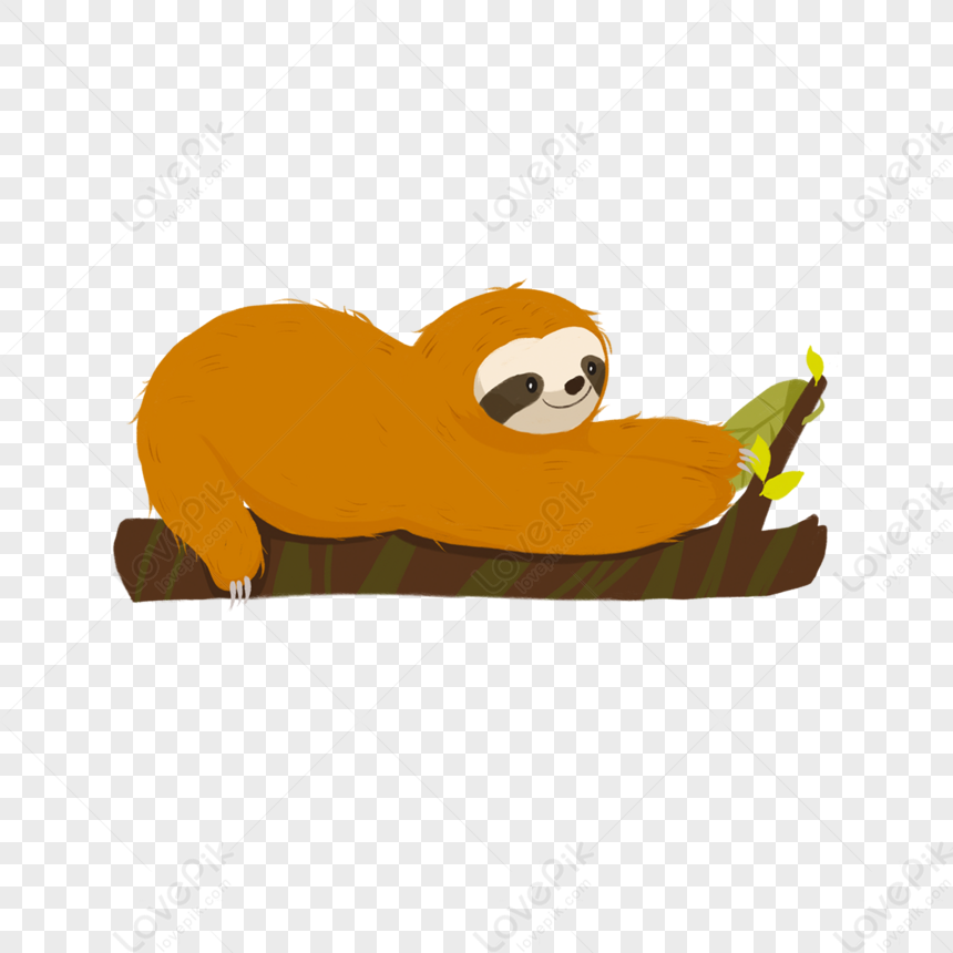 Lively Cute Little Animal Sloth Slot Clipart,little Animals,mother And 